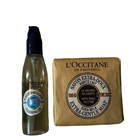 Loccitane travel size  bundle Shea cleansing oil and Shea Milk soap - Picture 12 of 12